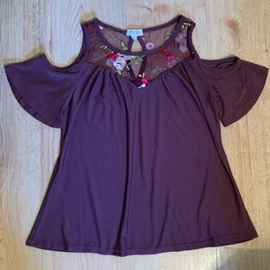Plum Ultra Flirt top